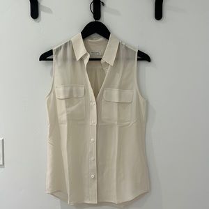 EQUIPMENT | cream silk blouse
